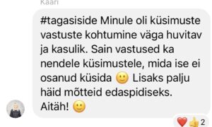Mariliis lukk_stardiklubi_tagasiside_