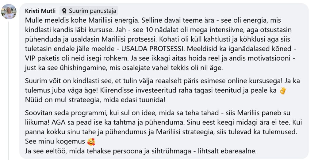 Kristi Mutli tagasiside_Kiirendi 3.0_09.25