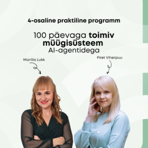 4-osaline praktiline programm 100 päevaga toimiv müügisüsteem AI-agentidega